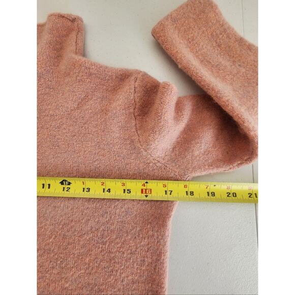 Madewell Sweater Womens Extra Small Pink Mock Neck Alpaca Wool Blend Pullover - Picture 9 of 12